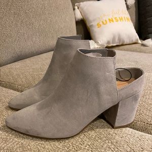 Express Grey Mule clogs booties